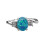 Opal rhinestone knuckle ring for women 1 piece 2