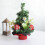 Christmas tree decoration with pine needles and red fruit 3