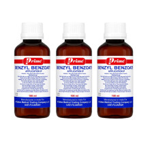 (PACK OF 3) Prime Benzyl Benzoate Application IP Skin Lotion for Scabies Treatment, Anti-Mite Skin Care, Itching Relief & Scabies Solution 100ml