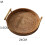 Round rattan serving tray with handles 12-inch 2