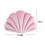Shell-shaped velvet throw pillow 3D insert 3