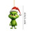 Grinch ornament acrylic green holiday tree pendant 2