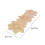 Set de table floral en PVC or rose 35 x 12 pouces 3