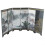 Wooden Chinese-style folding screen divider 3-panel 4