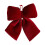 Red Velvet Christmas Bow Ornament Oversized 2