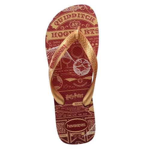 Harry Potter Harry Potter Mens Hogwarts Graphic Print Flip Flops 2