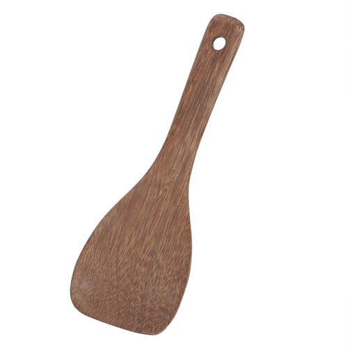 Trä halvcirkelformad spatel non-stick risvändare 1