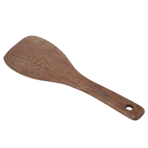 Trä halvcirkelformad spatel non-stick risvändare 2