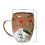 Caneca de Natal de Vidro de Parede Dupla com Globo de Neve 3D 2