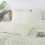 Ivory California King Comforter Set Boho Tufted Chevron 3