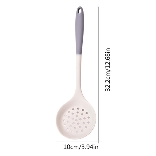 Cuillère-passoire en silicone bicolore (1 pièce) 1