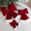 Red Velvet Bows with White Plush Cuff 6 Pack 2