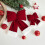 Red Velvet Bows with White Plush Cuff 6 Pack 4