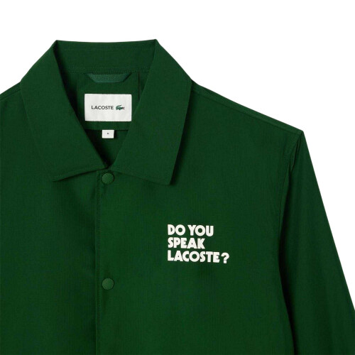Lacoste (XS, Green) Lacoste Mens Showerproof Coach Jacket 2
