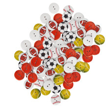 Wooden Buttons Mixed Pattern for Sewing and Crafting