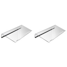 2X Computer Keyboard Stand , Acrylic Keyboard Riser Tilt for Desktop, Ergonomic Keyboard Holder for Office Home School