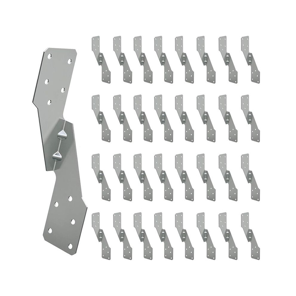 120Pcs Strong-Tie H2.5a, Hot-Dip Galvanized Steel Heavy Duty Hurricane Tie, Hurricane Straps Trusses/Rafters Ties 6033278895317