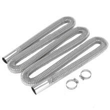 200cm Car Air Parking Heater Exhaust Pipe With 2 Clamps Fuel Tank Exhaust Pipe Hose Tube Compatible Diesel-heater