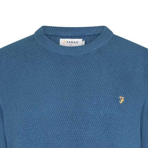 Farah (S, Metal Grey) Farah Mens Rainhill Plain Regular Jumper 2