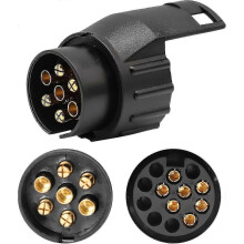 To 13 Pin Trailer Adapter 7 Pin Trailer Socket For Car Trailer, Tractor, Caravan, Bike Rack1pc)