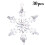 Christmas Snowflake Ornament Clear Crystal 30PCS 2