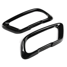 Decorative Frame Muffler Exhaust Pipe Output Cover for BMW X5 G05 X6 G06 X7 G07 2019-2021 Black