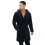 Farah (S-M, Navy) Farah Mens Plain Polyester Dressing Gown 4