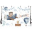 Bear Baby Shower Backdrop Blue Airplane Cloud Theme 1 Pack 4