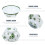 Chinese Style Ceramic Mixing Bowl Set Green 4pc 3