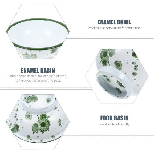 Chinese Style Ceramic Mixing Bowl Set Green 4pc 2