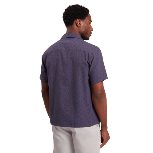 Ted Baker (M, Navy) Ted Baker Mens Patterned Relaxed Fit Shirt 1