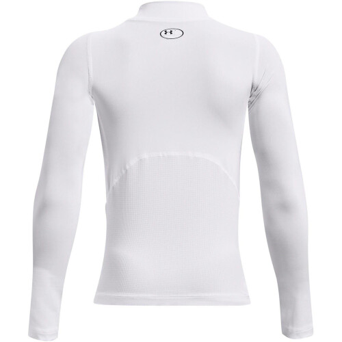 Under Armour (5-6 Years, White) Under Armour Childrens/Kids Compression Fitted Long-Sleeved Base Layer Top 1