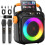 Draagbare karaoke - SVATV - MS80 - 2 draadloze microfoons - Bluetooth 5.0 - LED disco 5 effecten 1