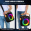 Draagbare karaoke - SVATV - MS80 - 2 draadloze microfoons - Bluetooth 5.0 - LED disco 5 effecten 2