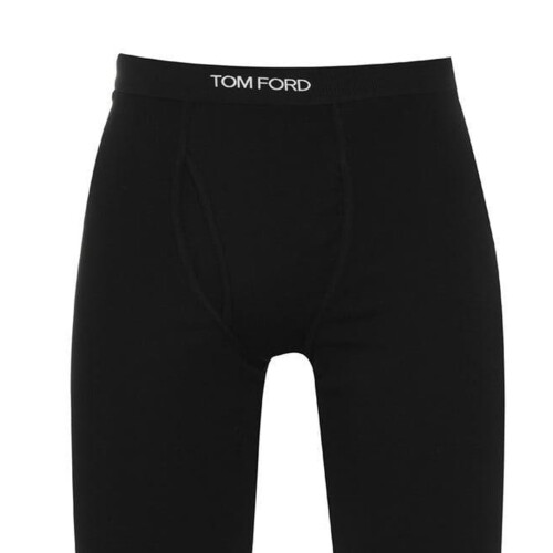 TOM FORD (L, Black) Tom Ford Mens Cotton Blend Long Johns 2