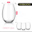 European Stemless White Wine Cups 4-Pc Set Borosilicate 2