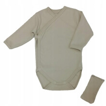 Sæt body kuvert str. 62 + forlænger til body 12 cm glat beige