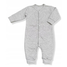 Romper 110 knappet romper lille romper uden fødder pyjamas rompers grå melange