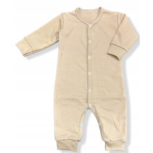 Rampers 86 knappet romper uden fødder rompers pyjamas beige