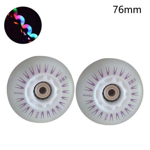 Welling inline speed skate LED wheels 80/76/72mm 2 pcs 1