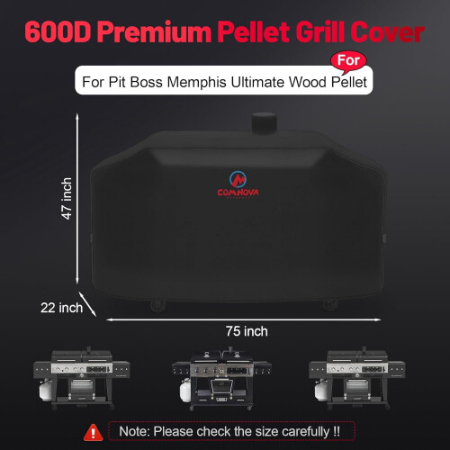 Comnova600D grilldeksel til Pit Boss Memphis Ultimate og 1