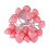 Roze hartjes LED-lichtslinger 1 meter met timer 2