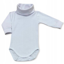 Body med turtleneck 68 baby langærmet hvid