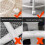 Tabouret roulant à roulettes, rotation à 360, robuste et rond 5