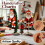 Balanço de Natal de Madeira Rústico Artesanal, 1 Peça 2