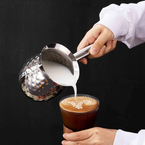 Cafetière turque en acier inoxydable 200 ml argentée 1