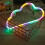 Neon nattlys skyformet LED barnerom USB-batteri 4