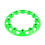 ATV wheel rim hub protector green 10 inches 3
