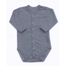 BODYSUIT 92 BØRNES LANGERMET MELANGE BLÅ fra producenten