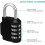 YZhouD 4-digit combination padlock pink 3